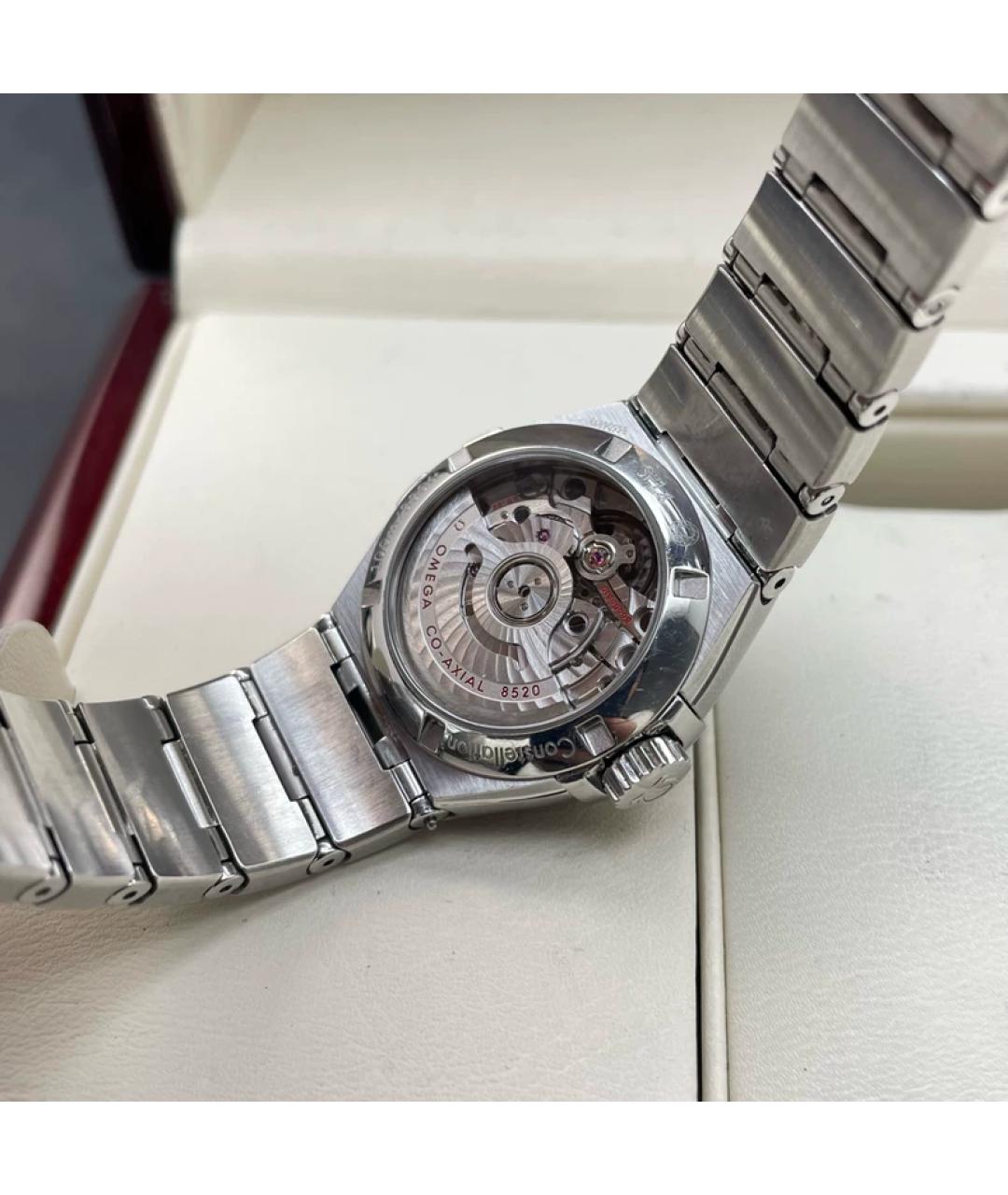 OMEGA Голубые металлические часы, фото 4