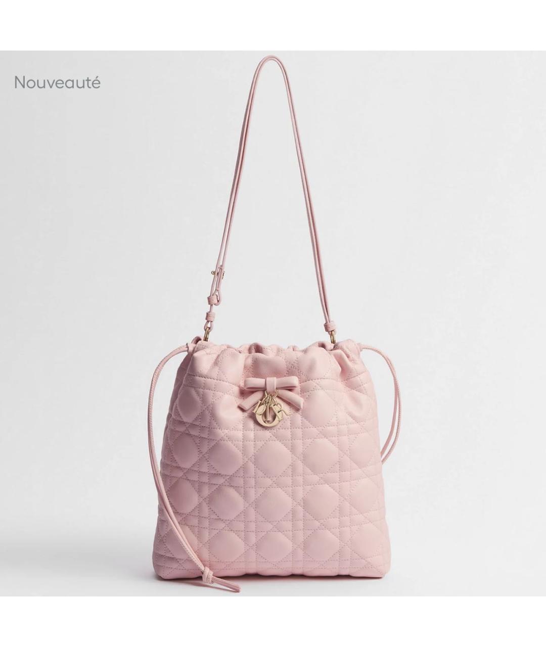 CHRISTIAN DIOR Розовая кожаная сумка тоут, фото 2