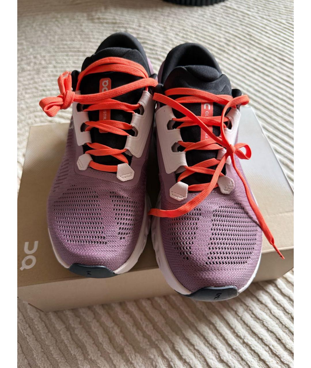 ON Фиолетовые синтетические низкие кроссовки / кеды, фото 2