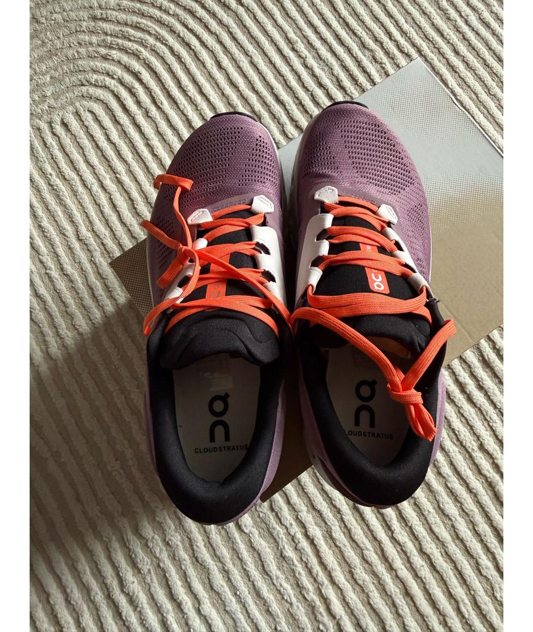 ON Фиолетовые синтетические низкие кроссовки / кеды, фото 3