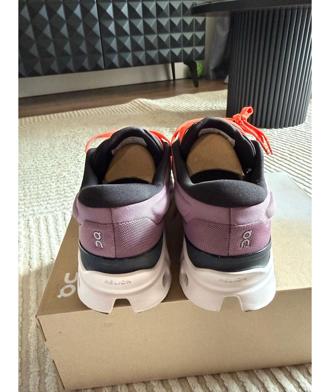 ON Фиолетовые синтетические низкие кроссовки / кеды, фото 4