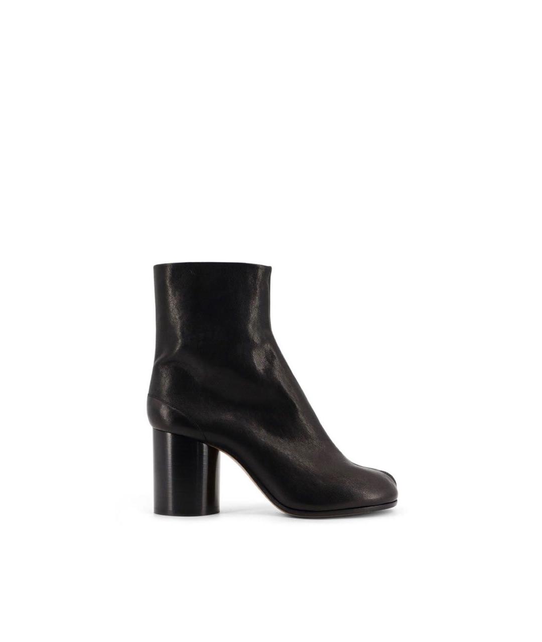 MAISON MARGIELA Черные кожаные ботильоны, фото 8