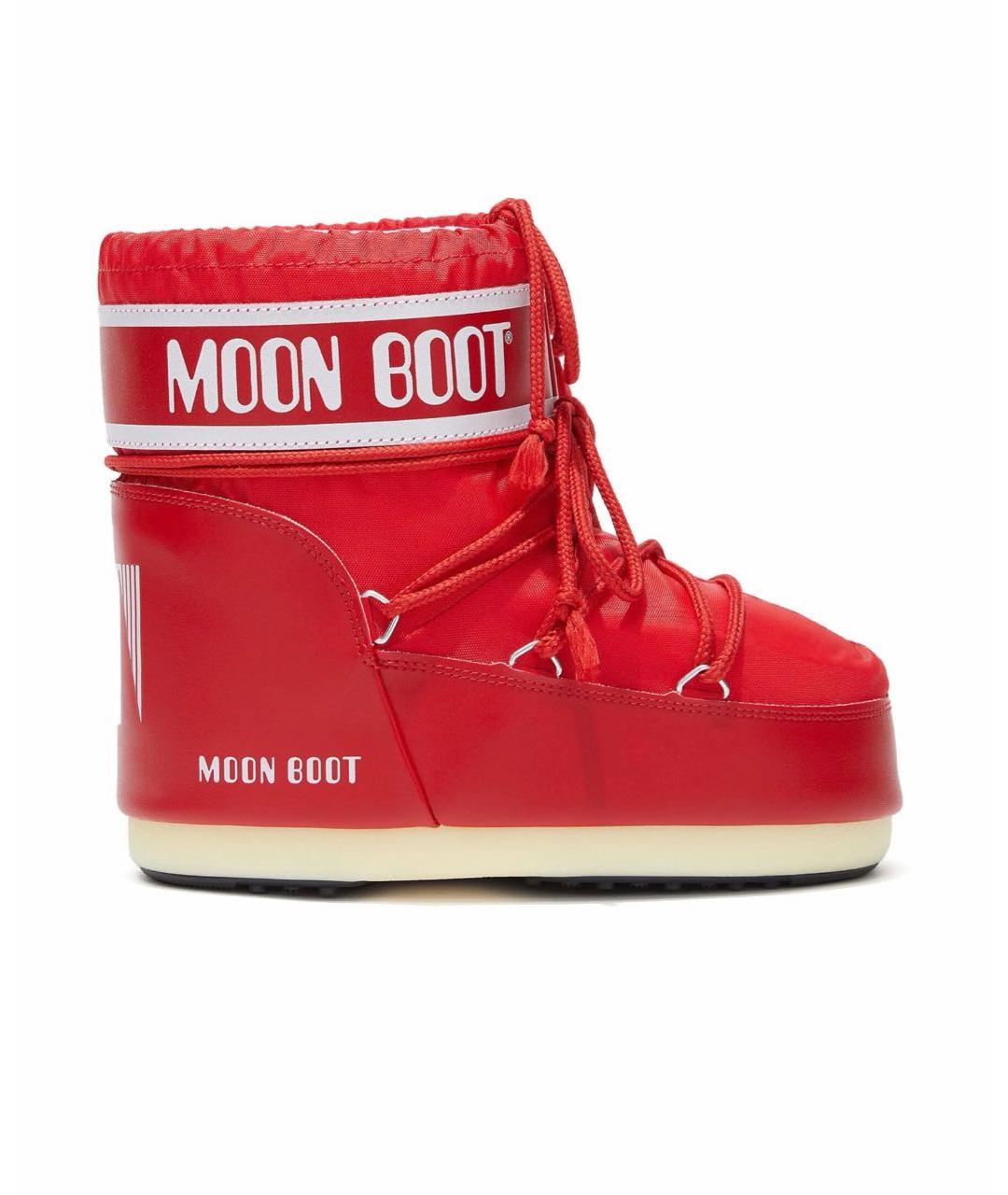 MOON BOOT Красные текстильные ботинки, фото 6