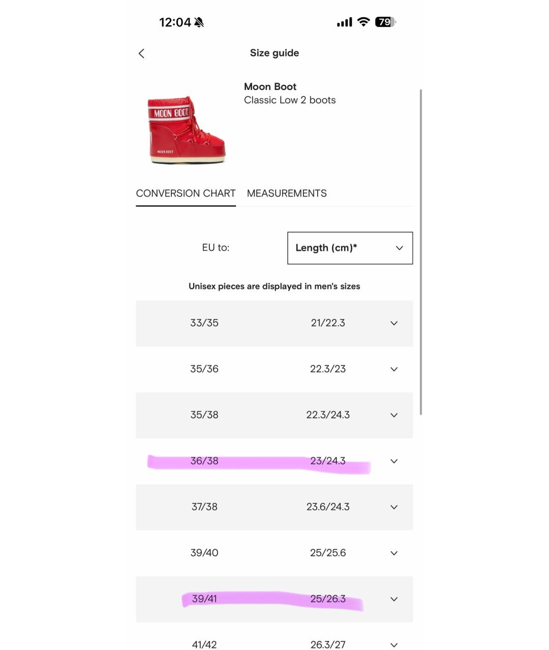 MOON BOOT Красные текстильные ботинки, фото 4