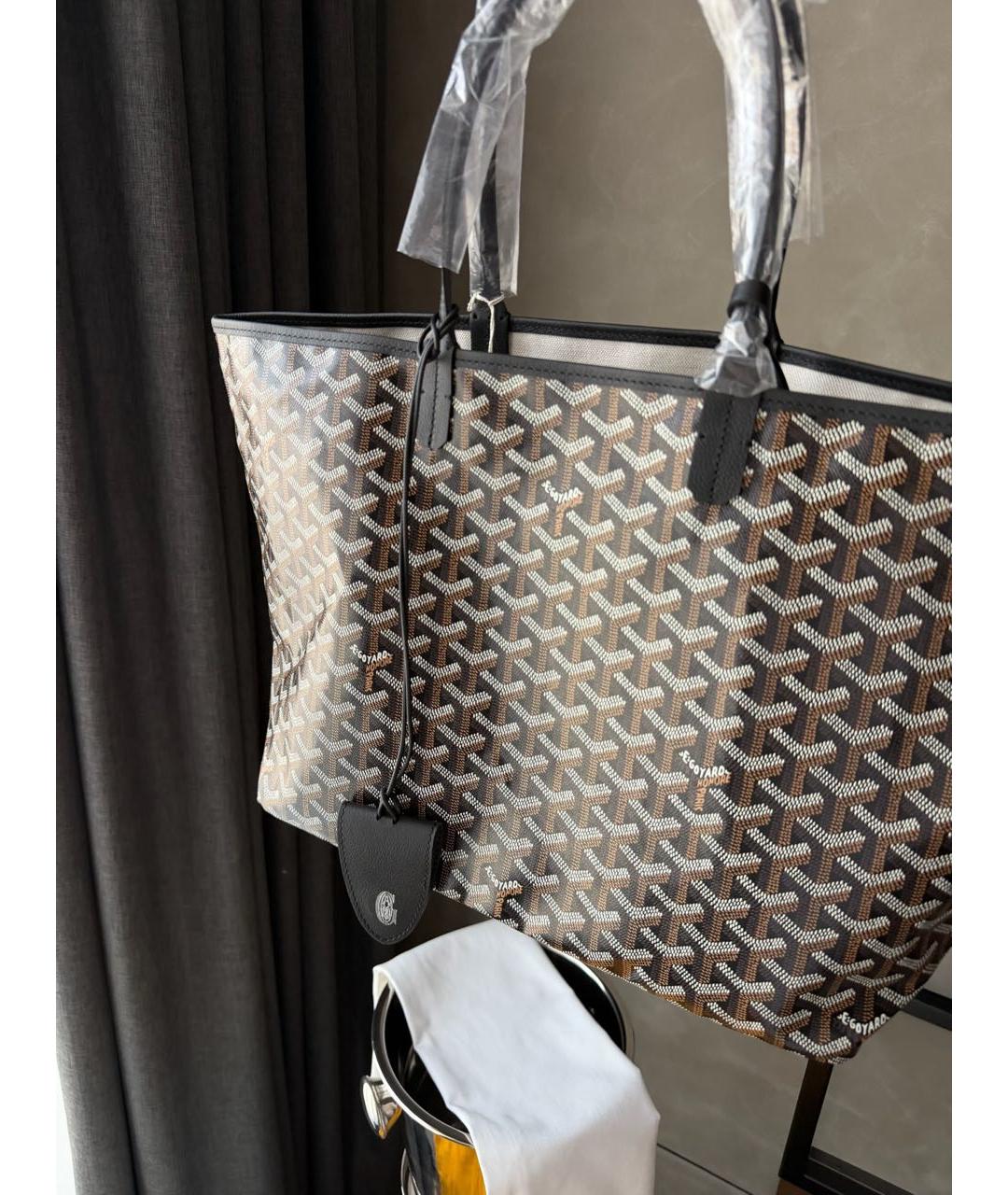 GOYARD Черная сумка тоут, фото 4