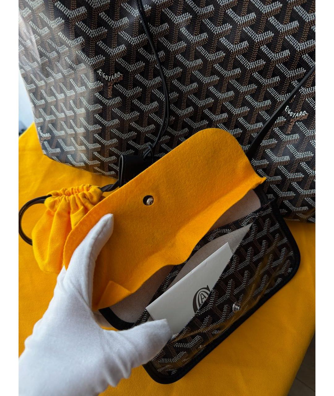 GOYARD Черная сумка тоут, фото 7