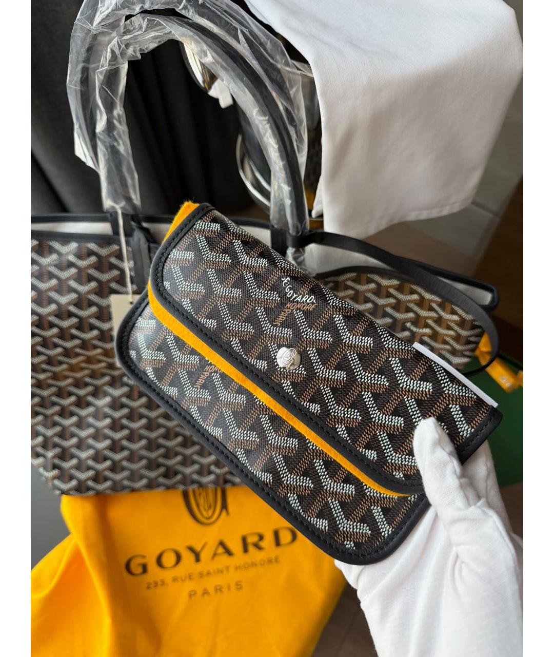 GOYARD Черная сумка тоут, фото 6