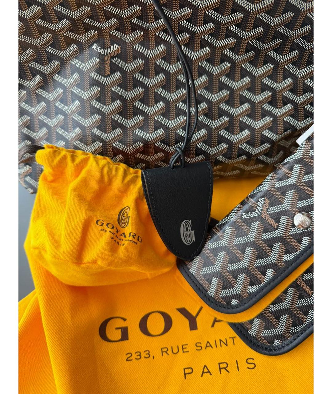 GOYARD Черная сумка тоут, фото 8
