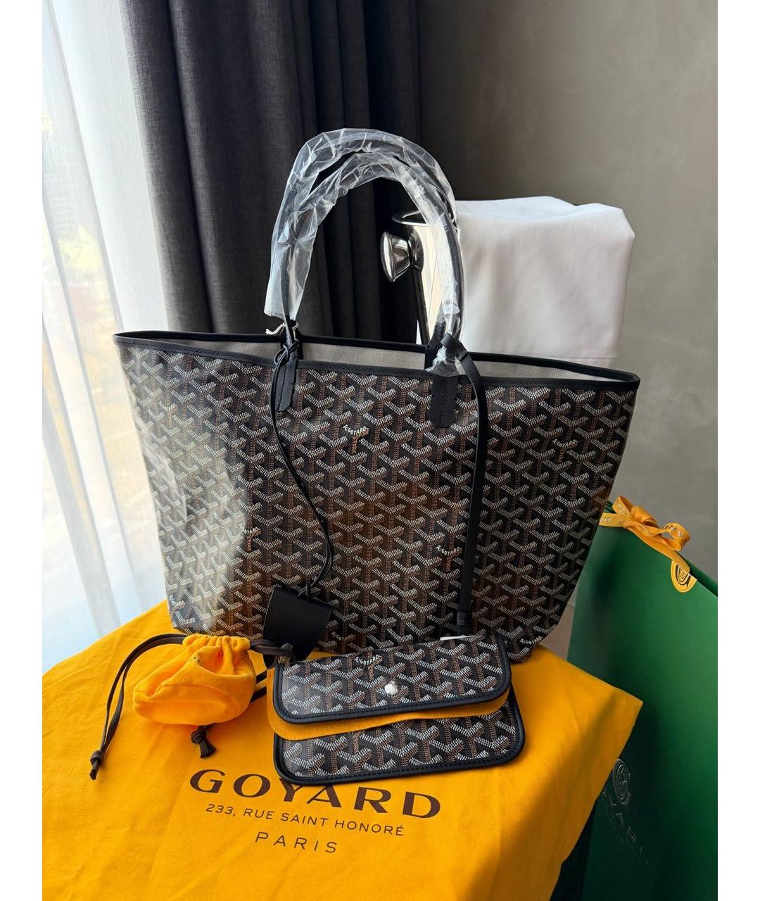 GOYARD Черная сумка тоут, фото 3