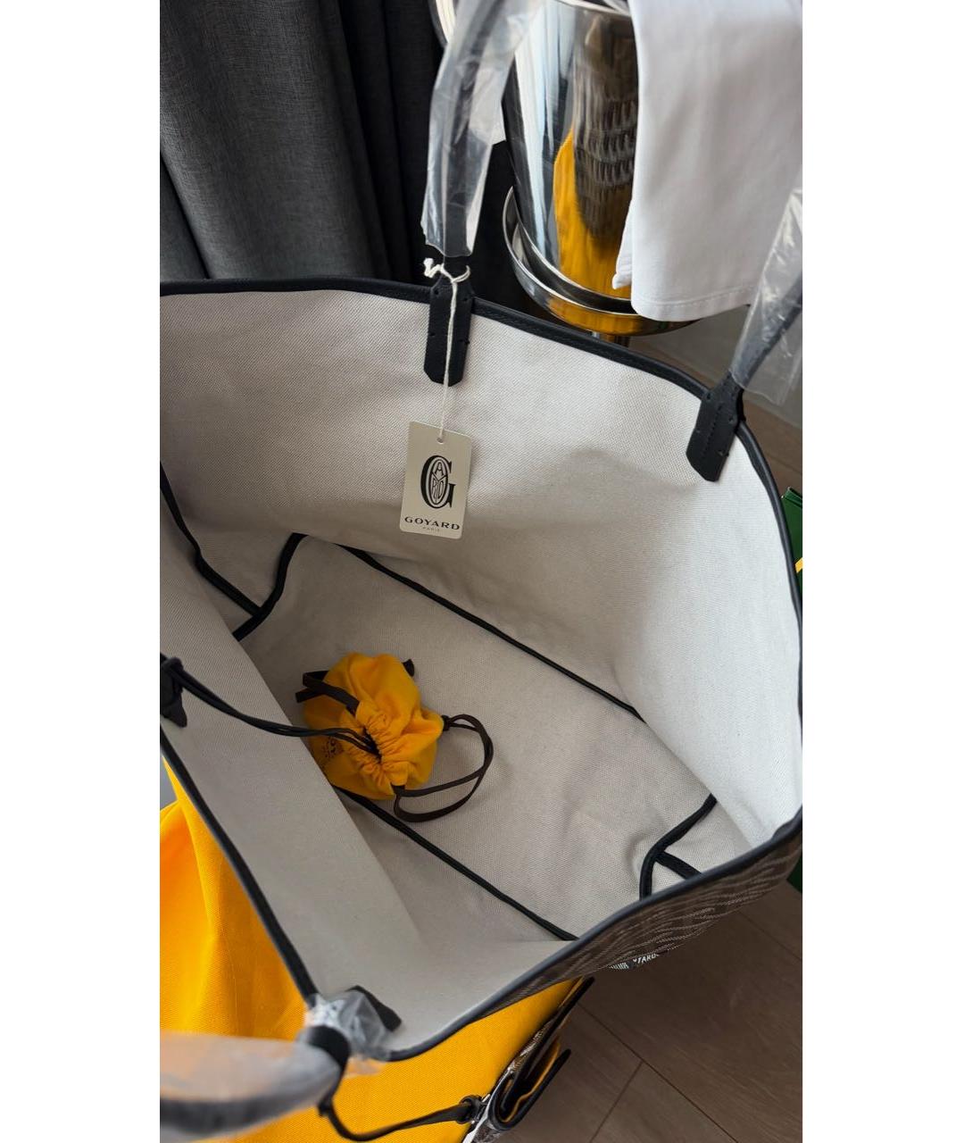 GOYARD Черная сумка тоут, фото 5