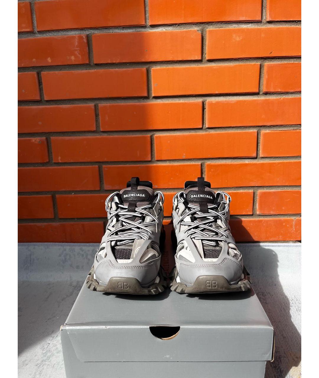 BALENCIAGA Серые низкие кроссовки / кеды, фото 2