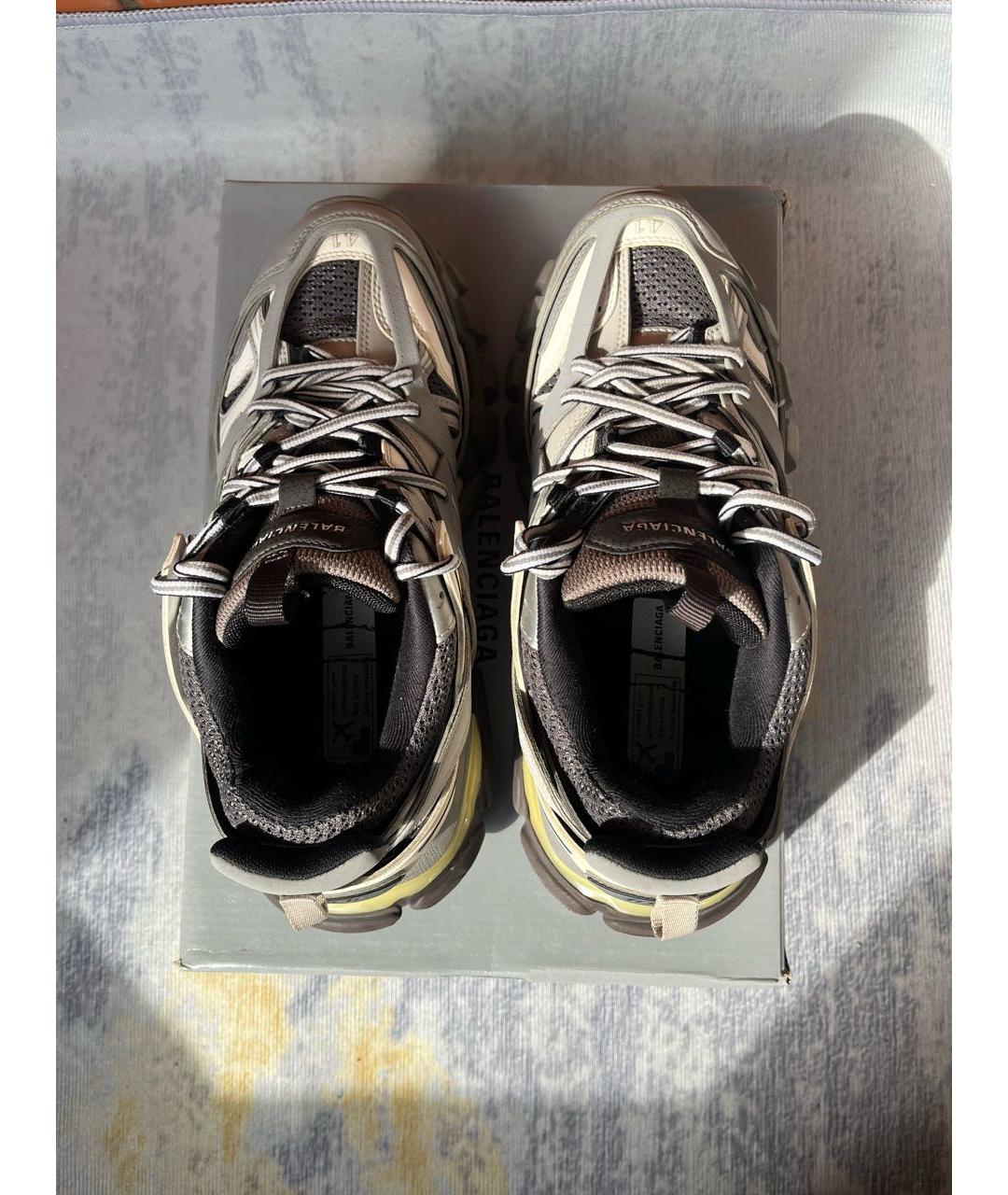 BALENCIAGA Серые низкие кроссовки / кеды, фото 3