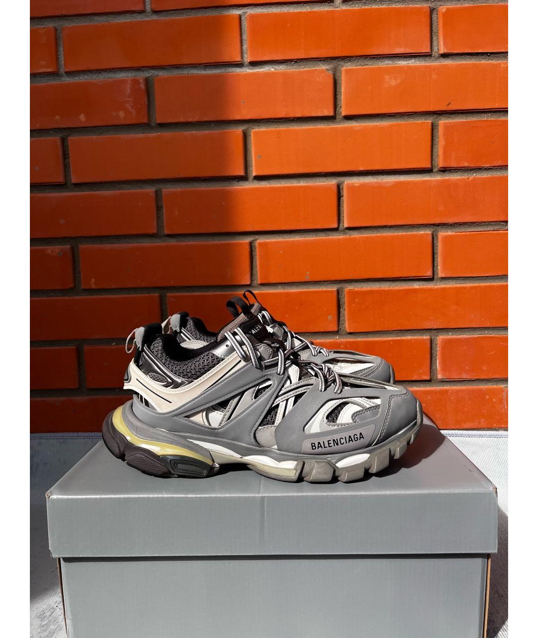 BALENCIAGA Серые низкие кроссовки / кеды, фото 8