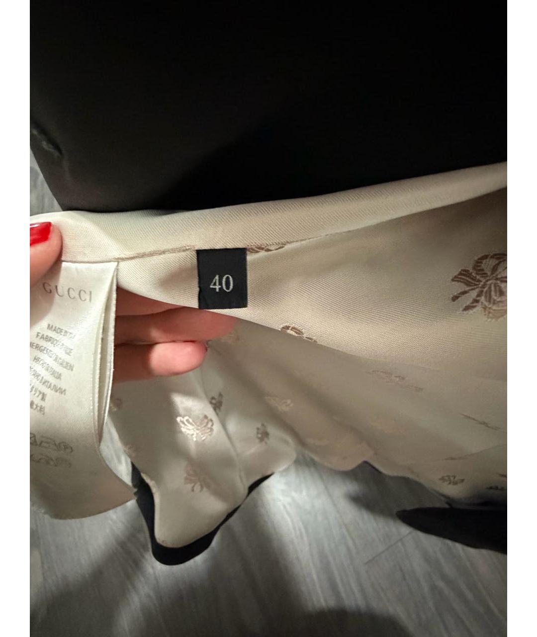 GUCCI Черный шерстяной жакет/пиджак, фото 6