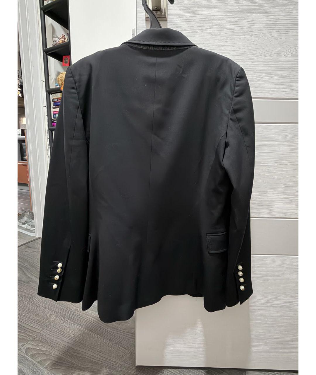 GUCCI Черный шерстяной жакет/пиджак, фото 2