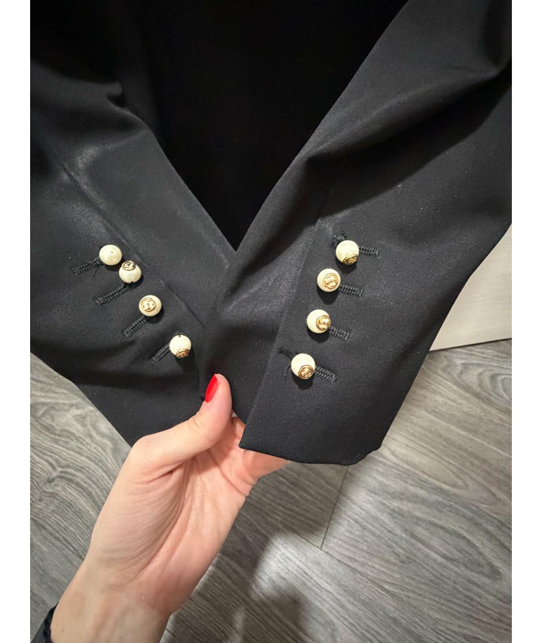 GUCCI Черный шерстяной жакет/пиджак, фото 4
