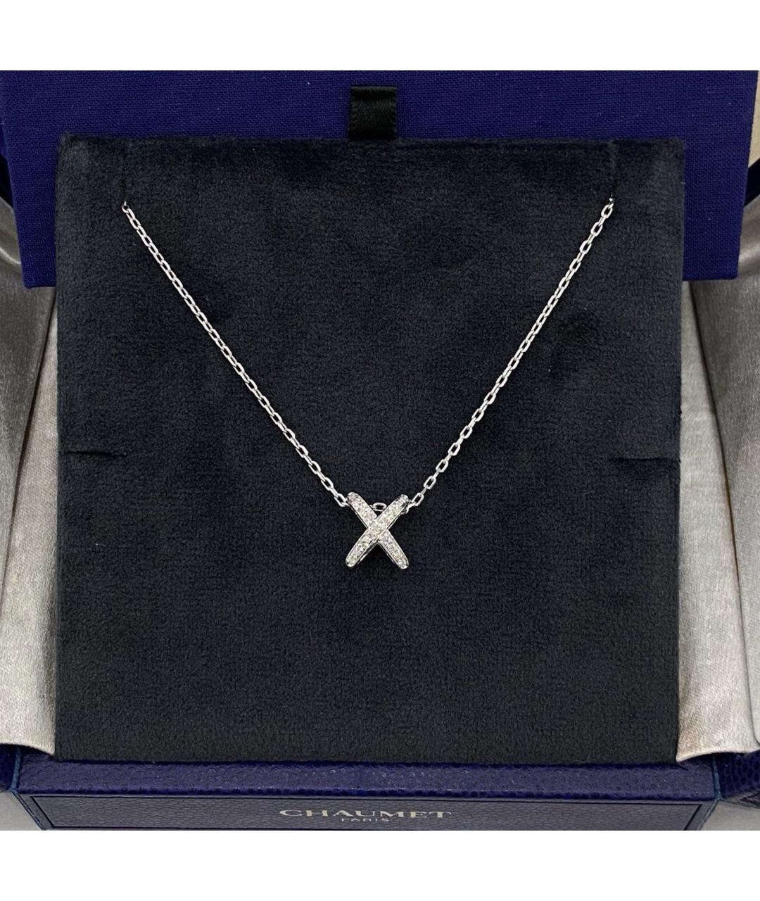 CHAUMET Серебряное колье из белого золота, фото 4