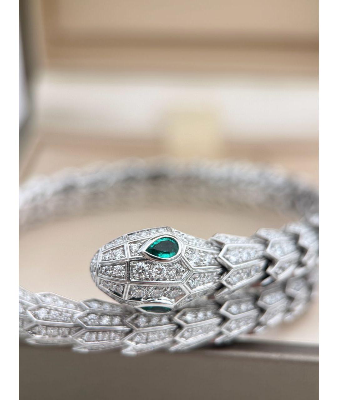 BVLGARI Серебрянный браслет из белого золота, фото 3