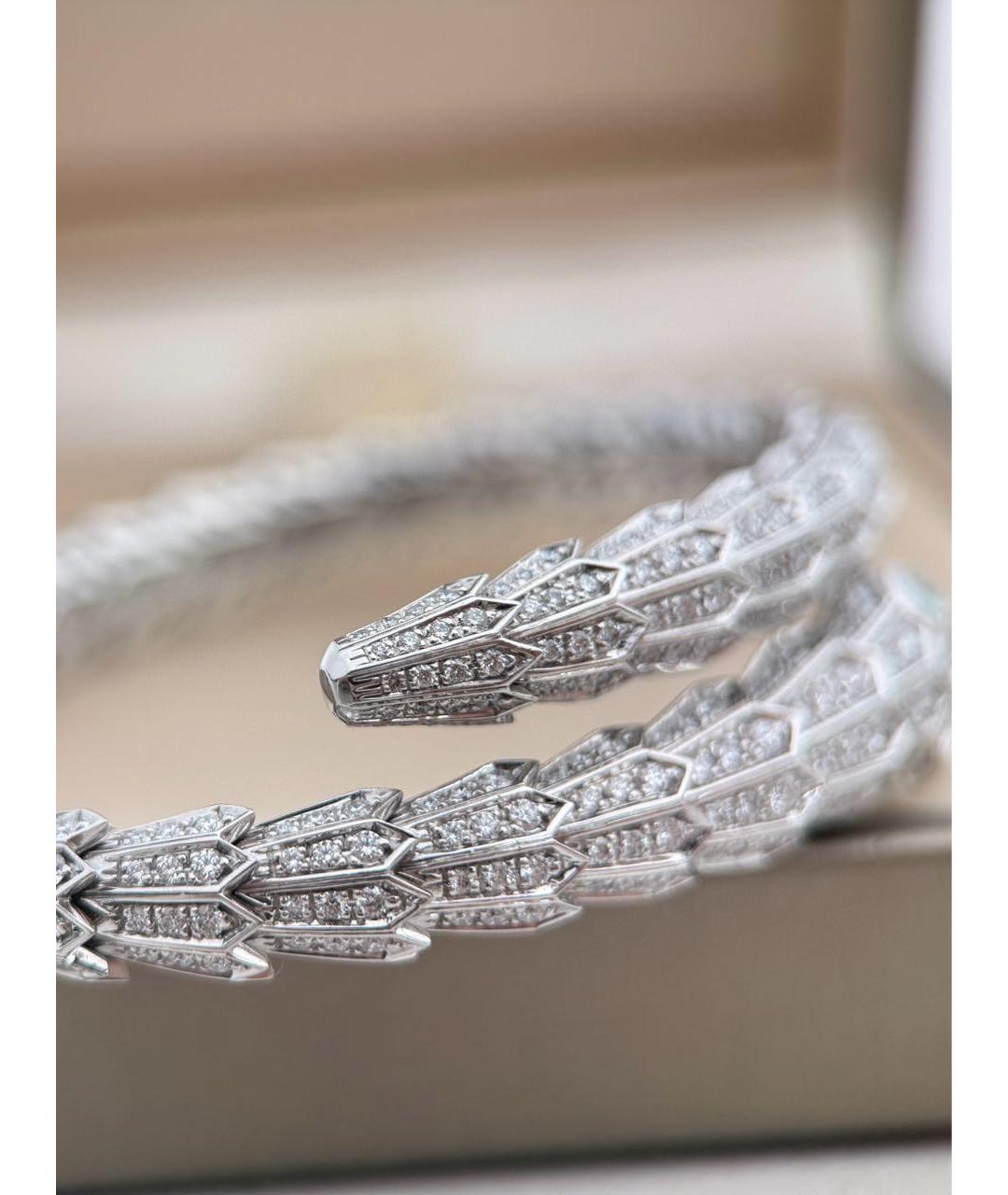 BVLGARI Серебрянный браслет из белого золота, фото 7