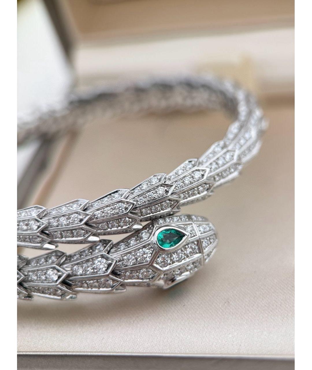 BVLGARI Серебрянный браслет из белого золота, фото 6