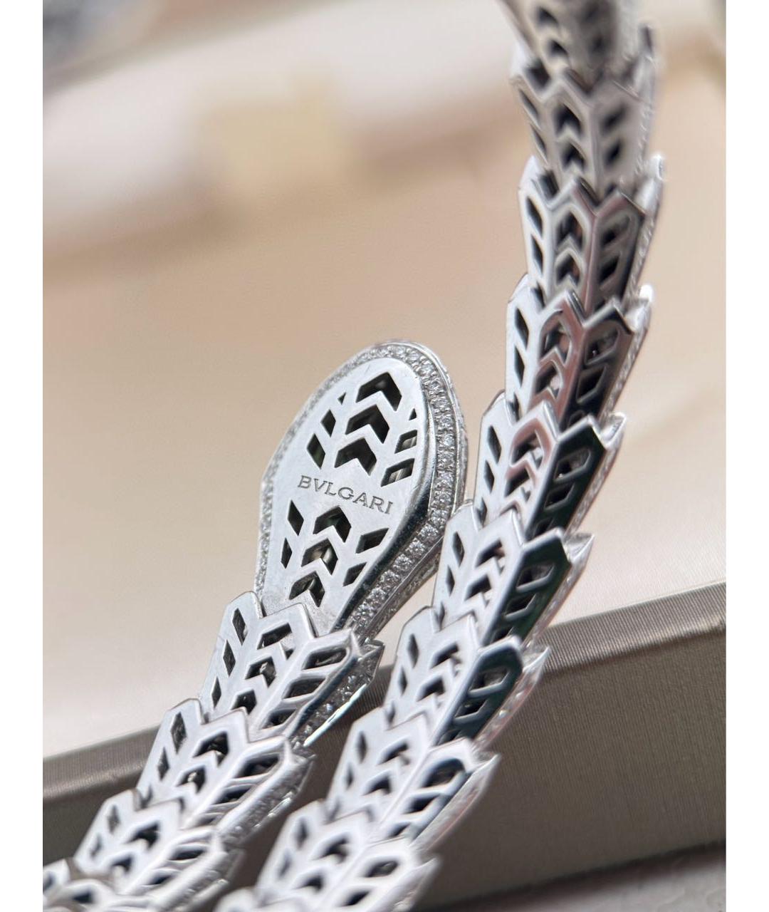 BVLGARI Серебрянный браслет из белого золота, фото 4