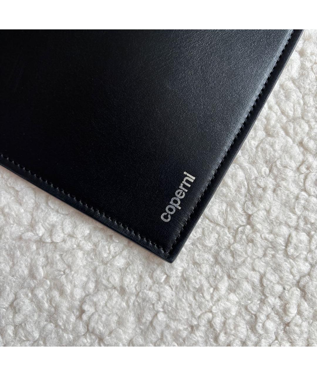 COPERNI Черная кожаная сумка с короткими ручками, фото 6