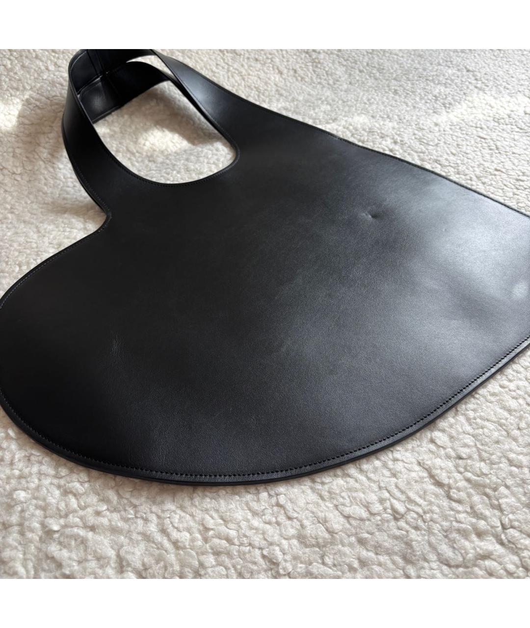 COPERNI Черная кожаная сумка с короткими ручками, фото 8