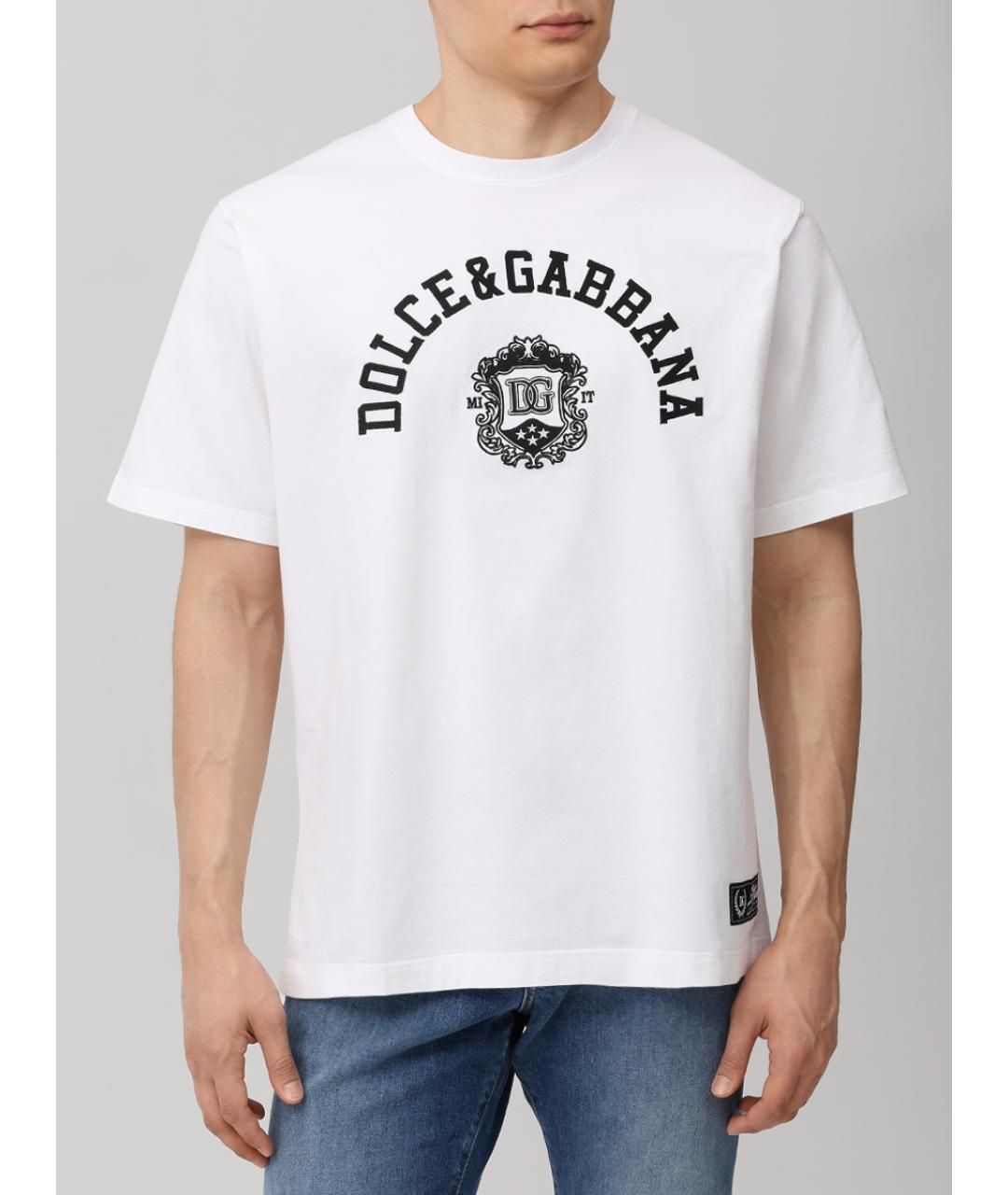 DOLCE&GABBANA Белая футболка, фото 4