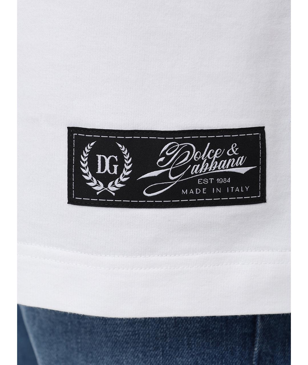 DOLCE&GABBANA Белая футболка, фото 6