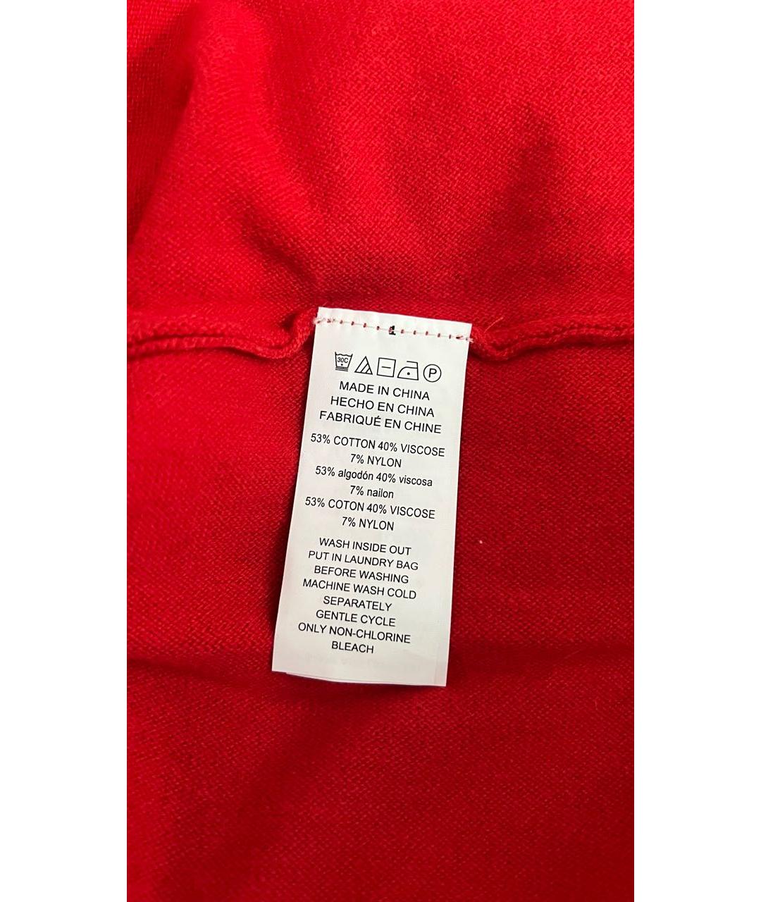 MICHAEL KORS Красный хлопко-эластановый джемпер / свитер, фото 5