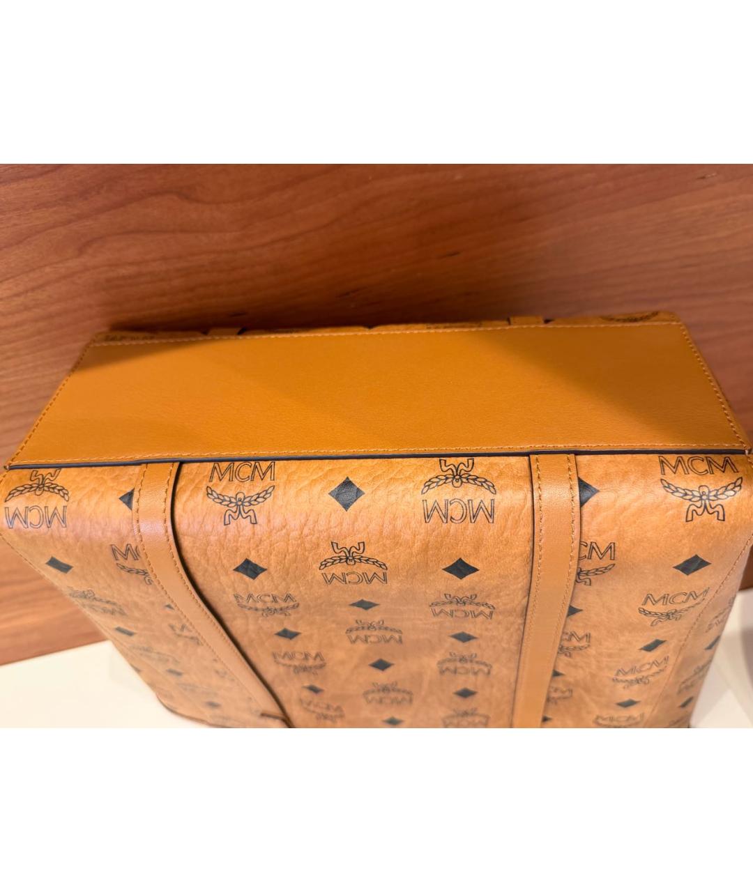 MCM Коричневая кожаная сумка тоут, фото 6