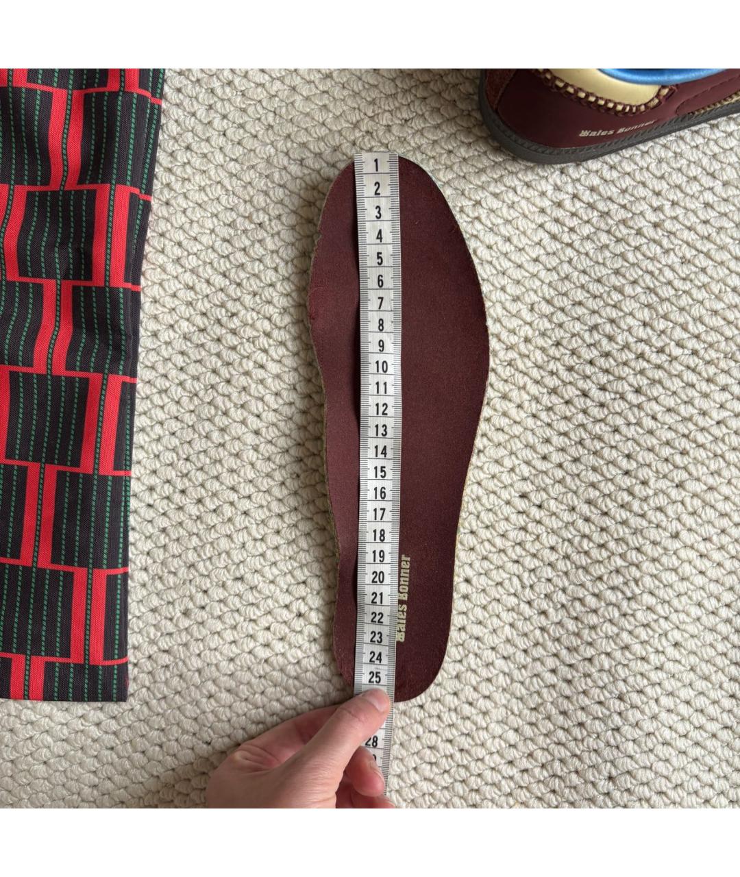 ADIDAS Бордовые кожаные кеды, фото 5