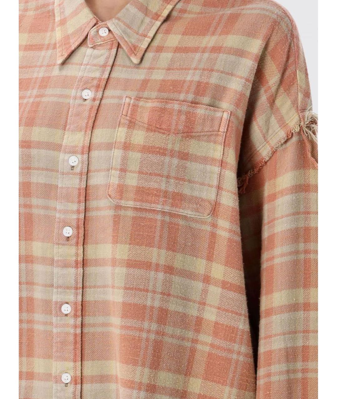 R13 Бежевая хлопковая рубашка, фото 3