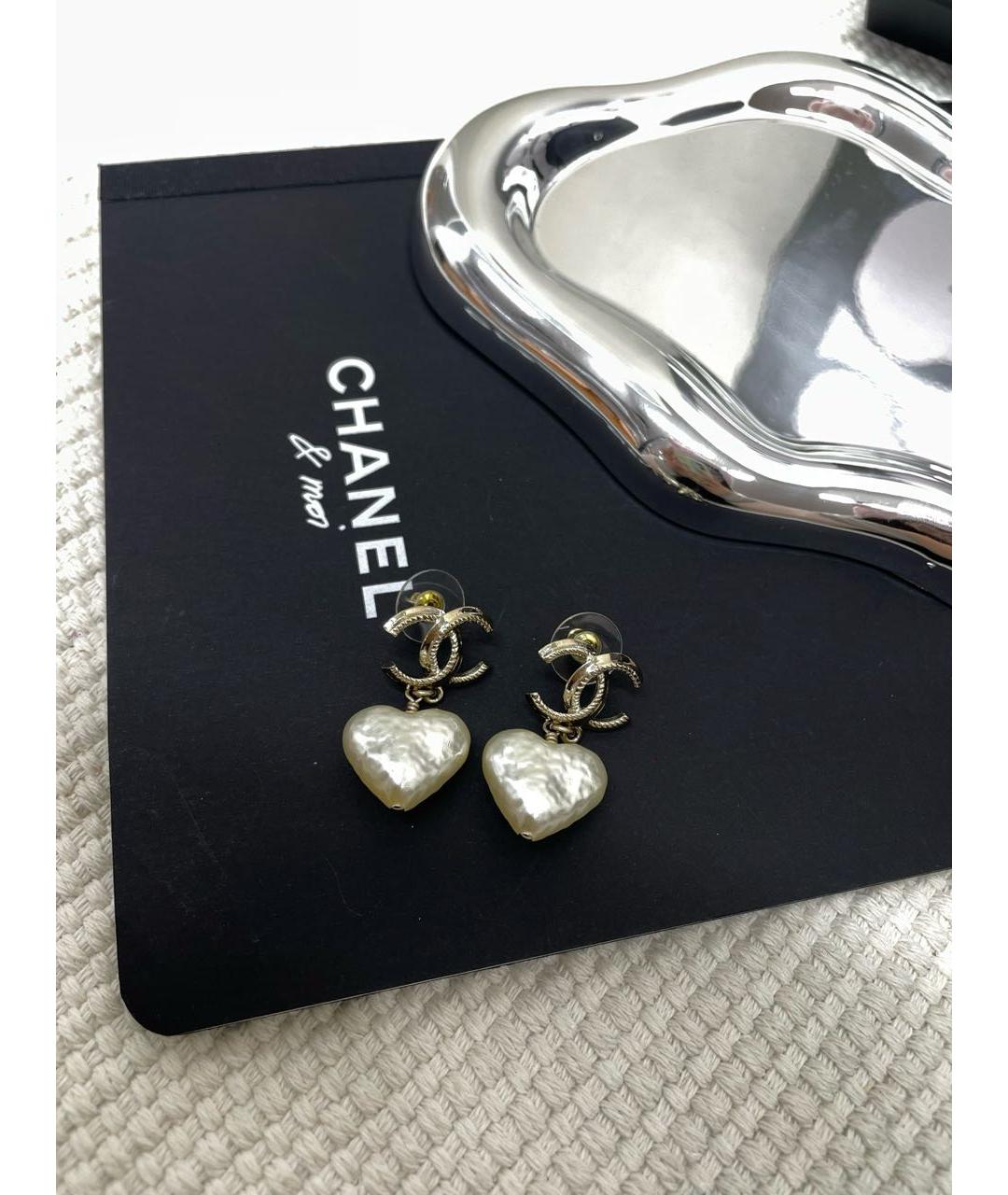 CHANEL Золотые серьги, фото 7