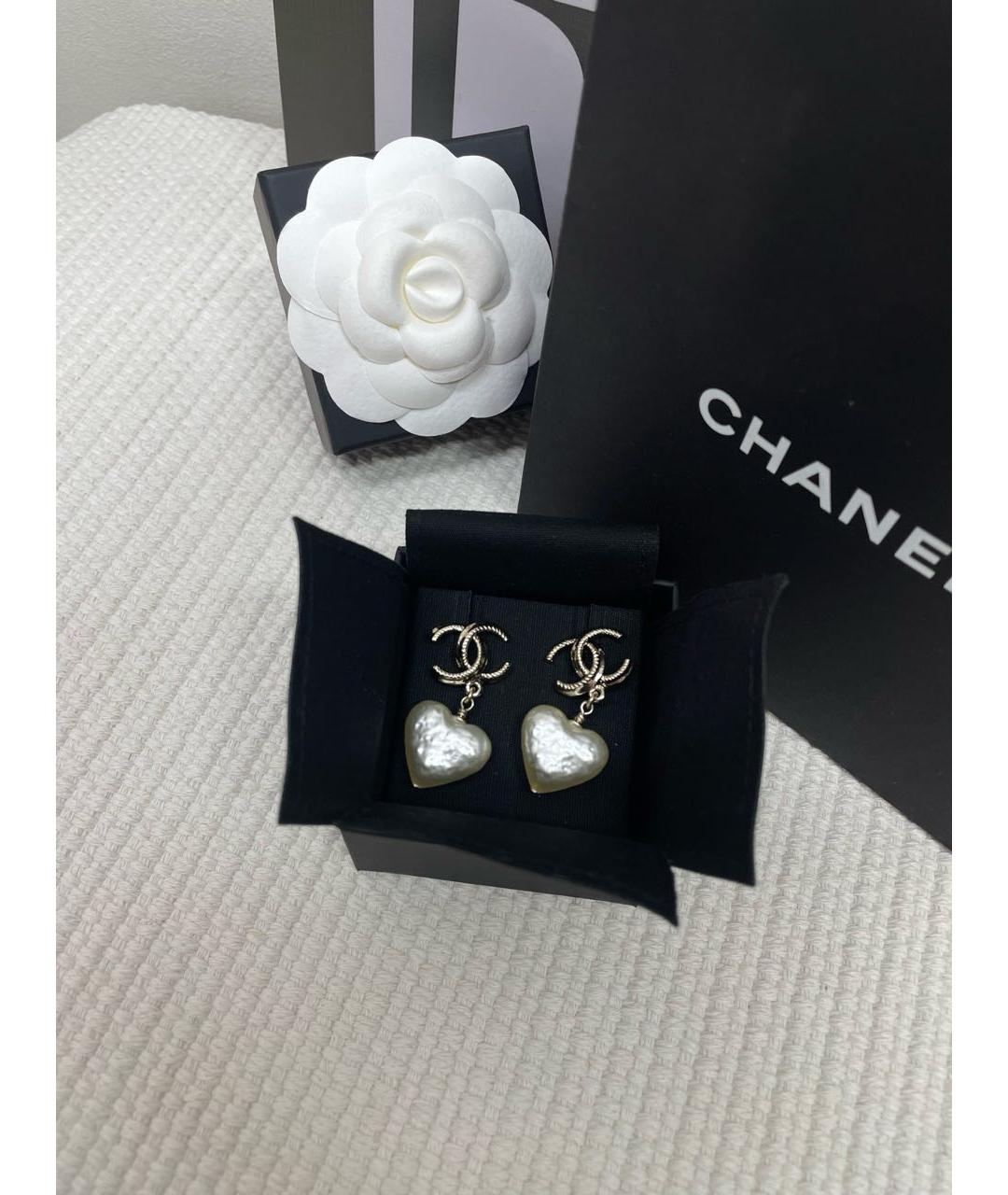 CHANEL Золотые серьги, фото 2