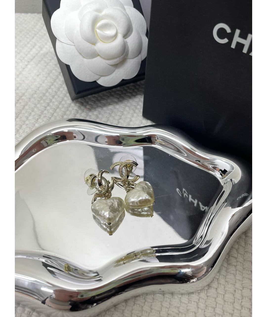 CHANEL Золотые серьги, фото 4