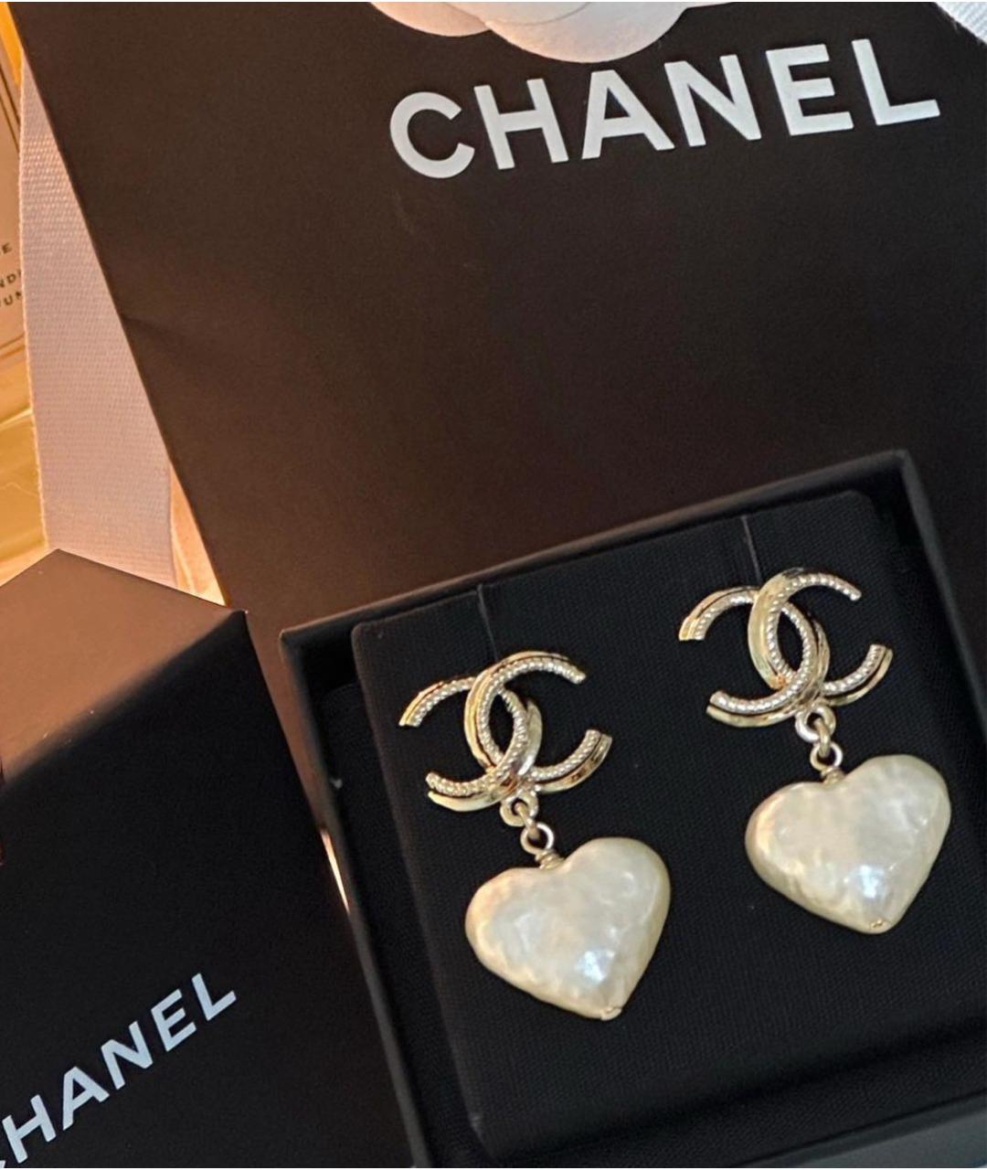 CHANEL Золотые серьги, фото 5