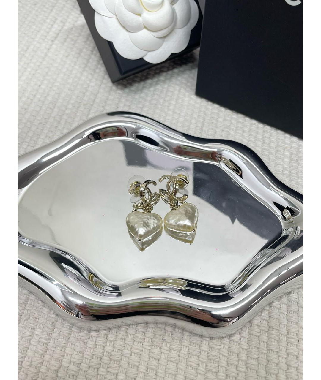 CHANEL Золотые серьги, фото 3