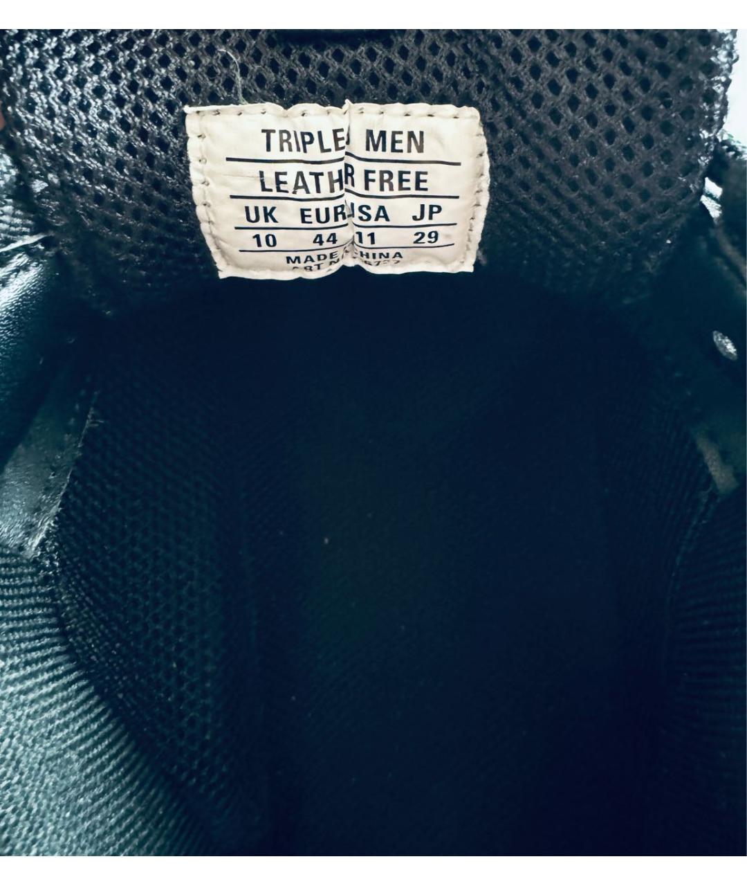 BALENCIAGA Черные текстильные низкие кроссовки / кеды, фото 5