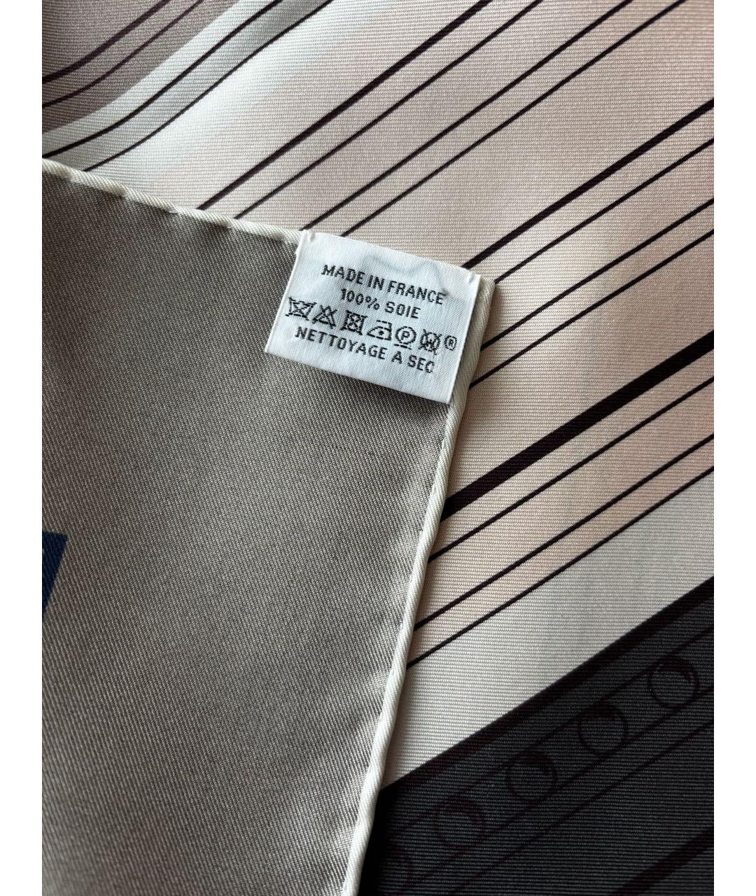 HERMES Мульти шелковый платок, фото 3