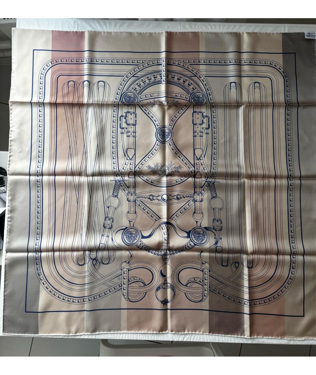 HERMES Мульти шелковый платок, фото 2