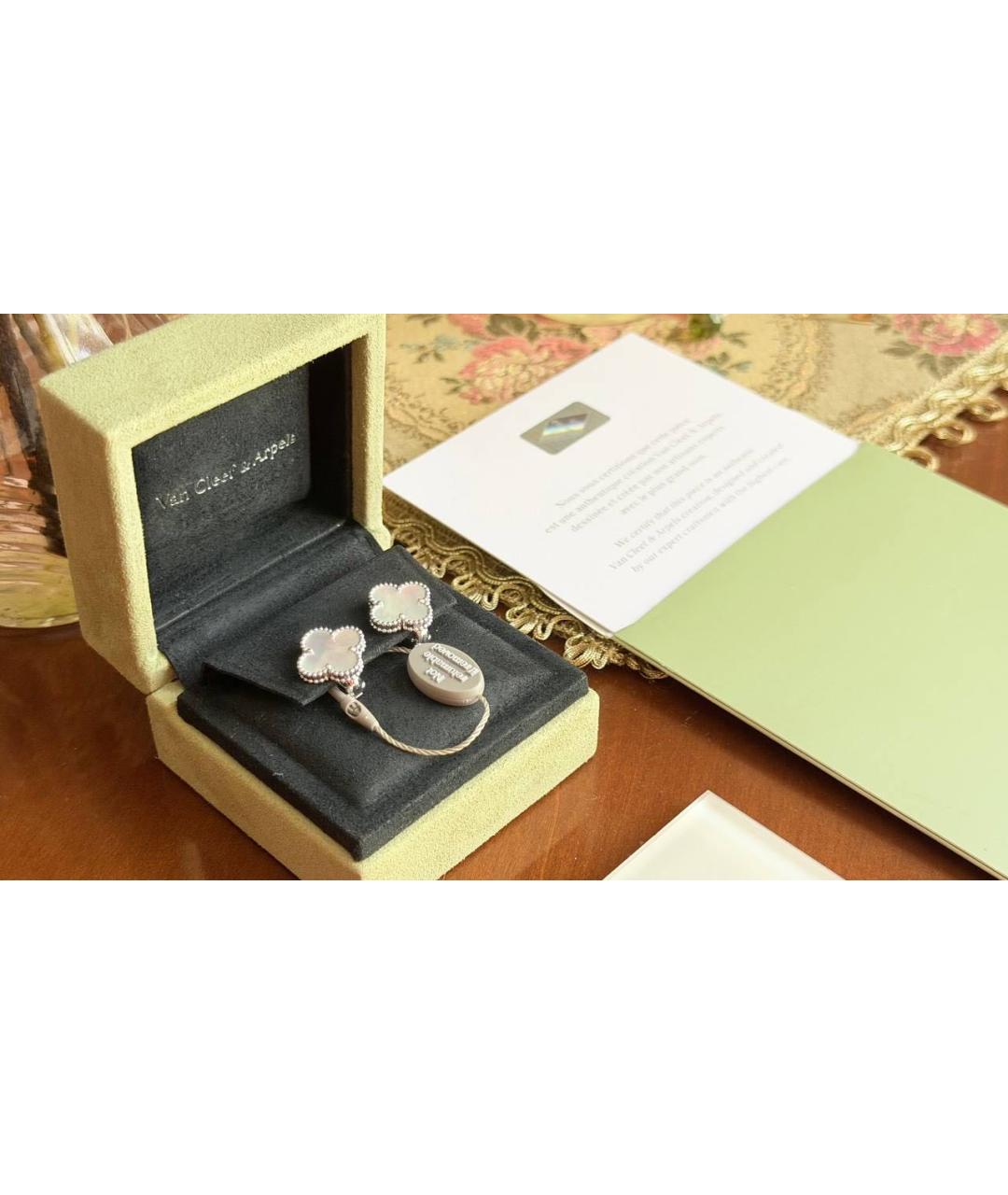 VAN CLEEF & ARPELS Белые серьги из белого золота, фото 5