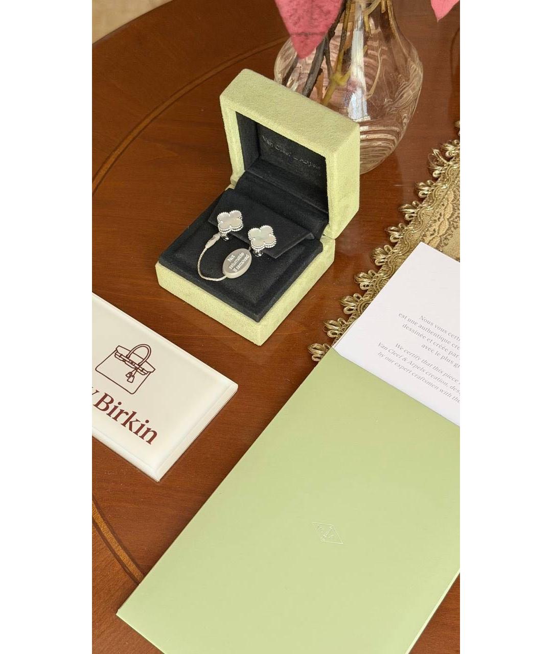 VAN CLEEF & ARPELS Белые серьги из белого золота, фото 4