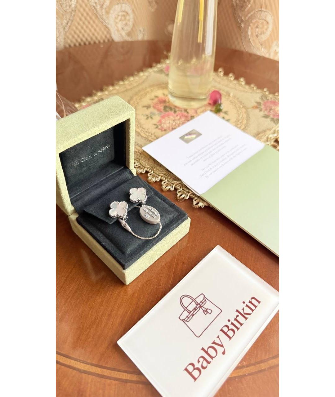 VAN CLEEF & ARPELS Белые серьги из белого золота, фото 2