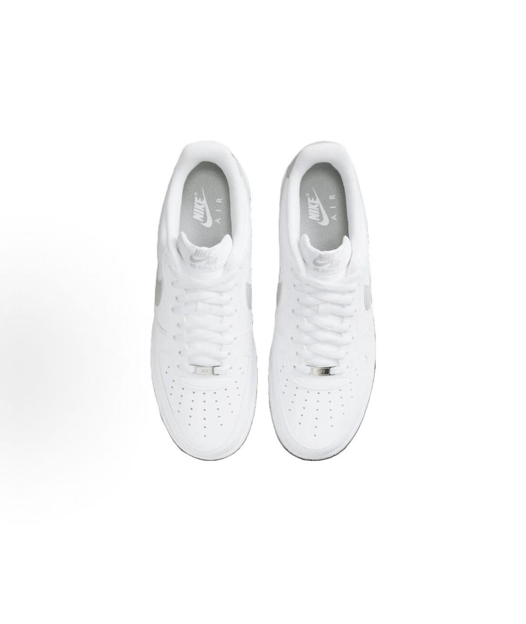 NIKE Белые кожаные низкие кроссовки / кеды, фото 2