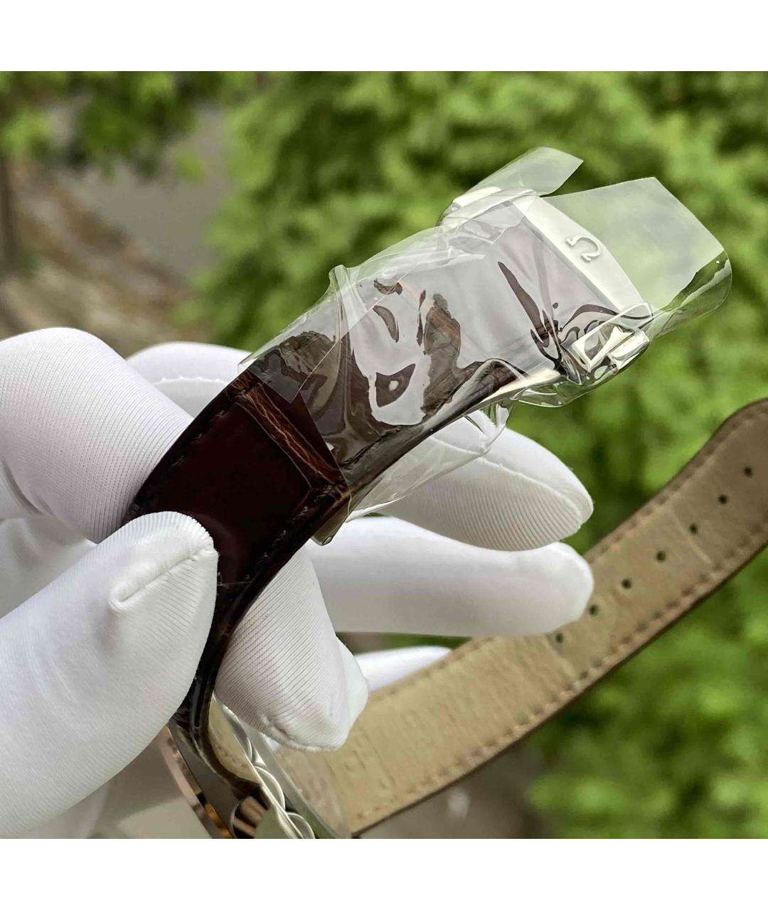 OMEGA Белые часы из розового золота, фото 6