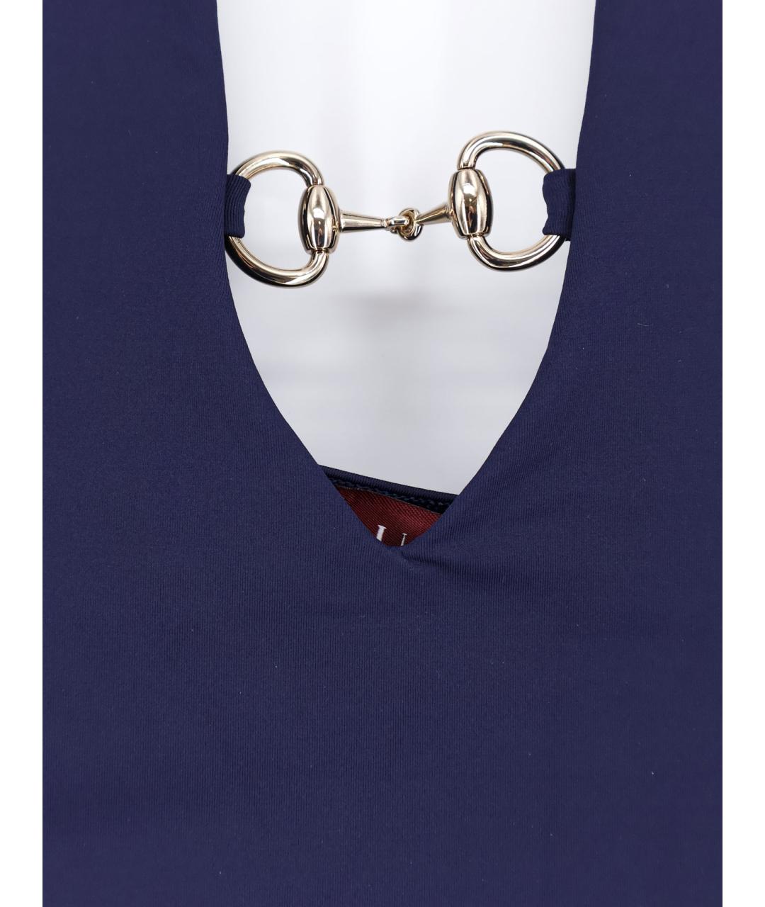 GUCCI Синий полиамидовый купальник, фото 3