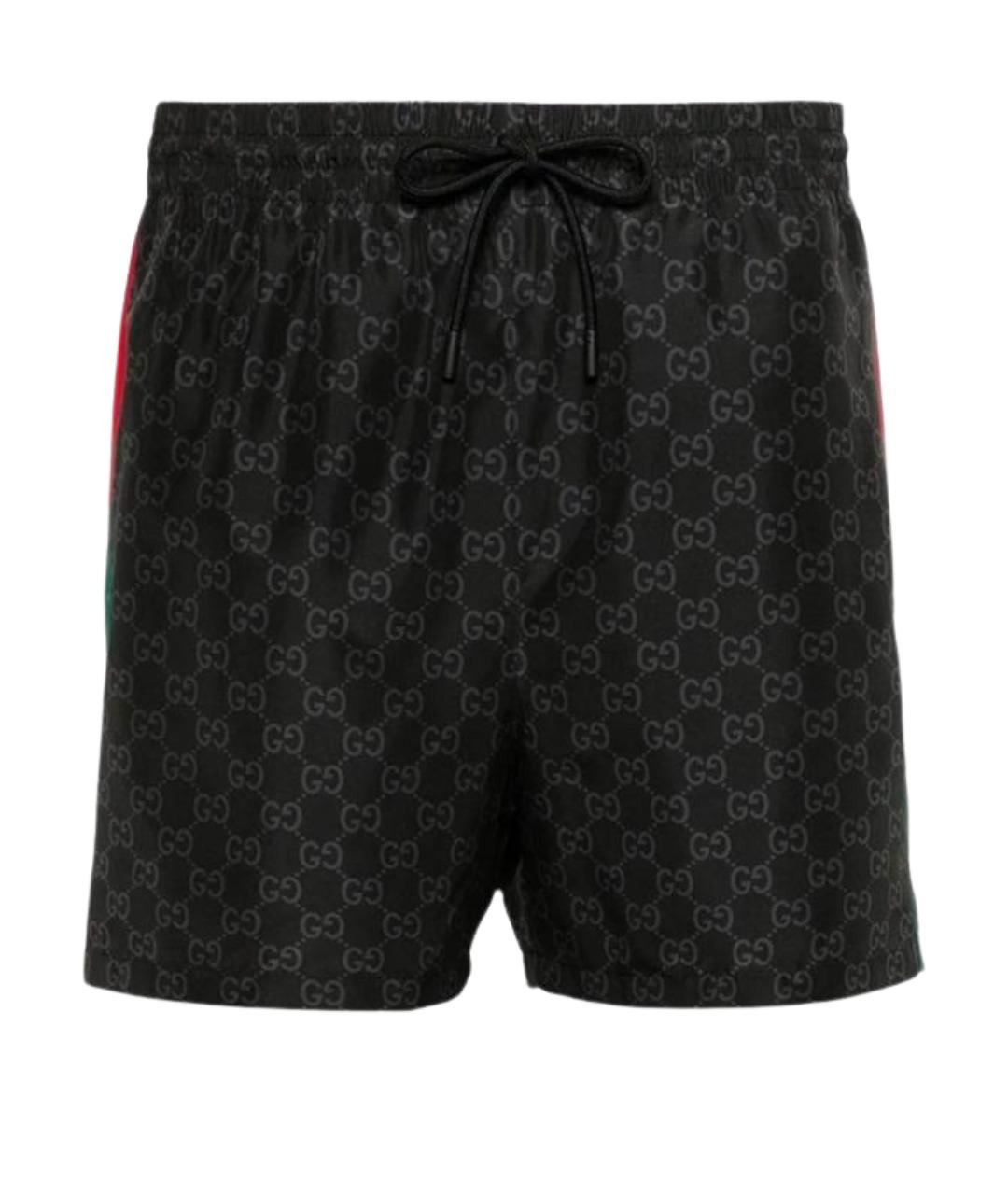 GUCCI Черные полиамидовые шорты, фото 1