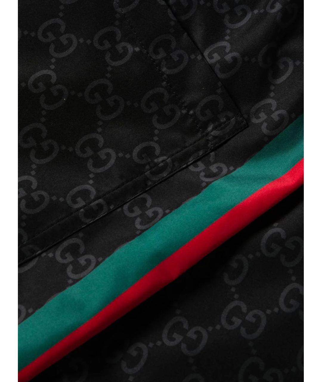 GUCCI Черные полиамидовые шорты, фото 3