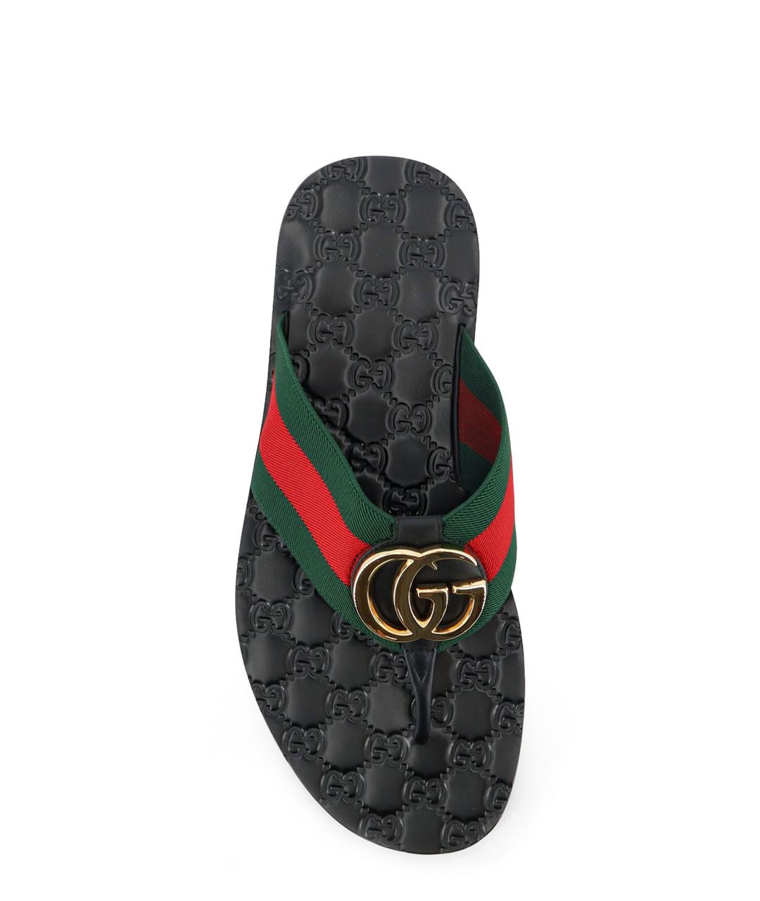 GUCCI Мульти кожаные шлепанцы, фото 5